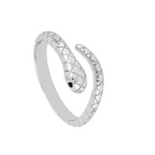 Upload image to gallery viewer, Gea - Silver Snake Ring
