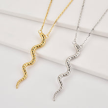 Upload image to gallery viewer, Erika - Gold Snake Necklace
