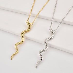 Erika - Gold Snake Necklace