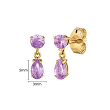 Upload image to gallery viewer, Catalina - Lagrima Gold Circums Lilas
