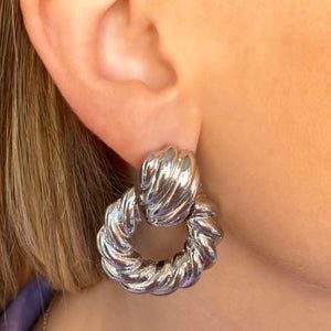 Talasa - Silver Party Earring
