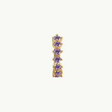 Charger l&#39;image dans la visionneuse de la galerie, Aditi - Hoop Gold Purple Zircons
