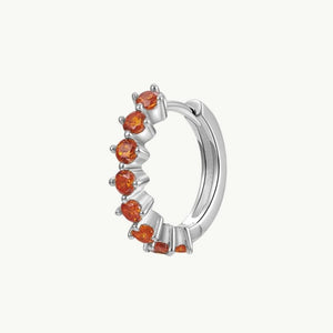 Aditi - Silver ring orange circumsites