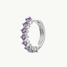 Envie imagem para o visualizador da galeria, Aditi - Hoop Silver Purple Zircons
