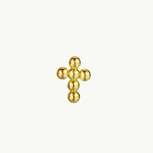 Upload image to gallery viewer, Beatrice - Gold Cross Ball Earring
