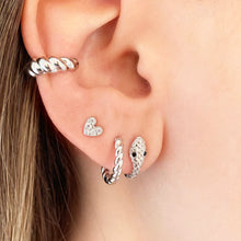 Upload image to gallery viewer, Tatiana - Earcuff Braided Silver
