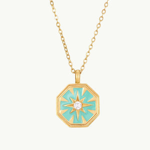 LIBELLE - Waterproof gold medallon necklace