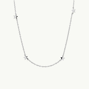 Selene - Silber Stern Halskette