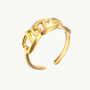 Link - gold link ring