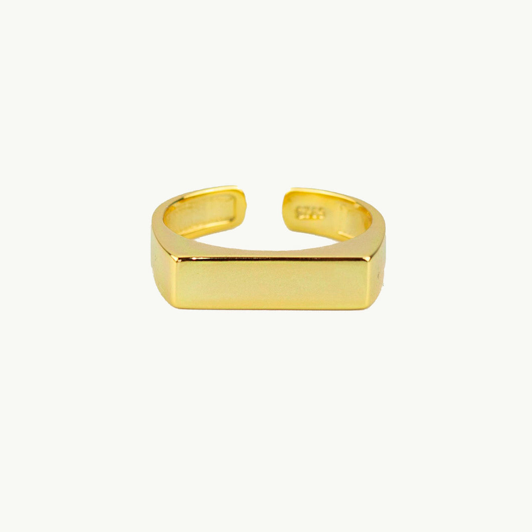 Square - Square Gold Ring