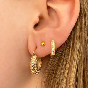 Silvina - Earrings Aro Texture