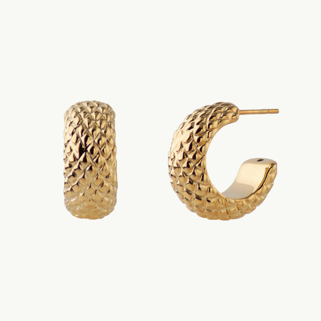 Mery - Snake skin earrings